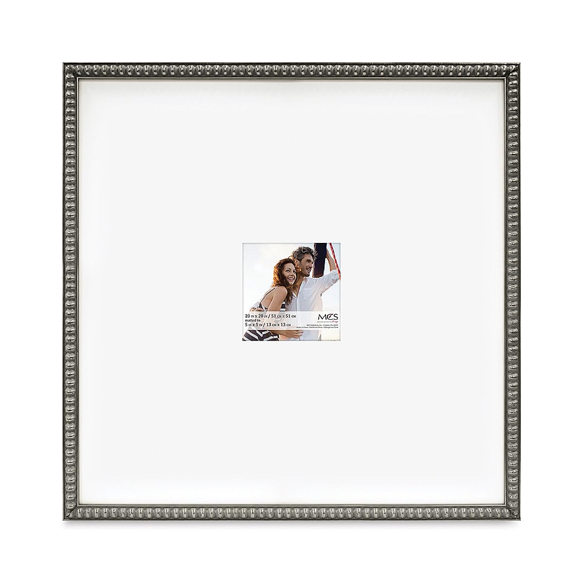 Amazon.com: MCS 20x20 Inch Signature Beaded Frame with 5x5 Inch
